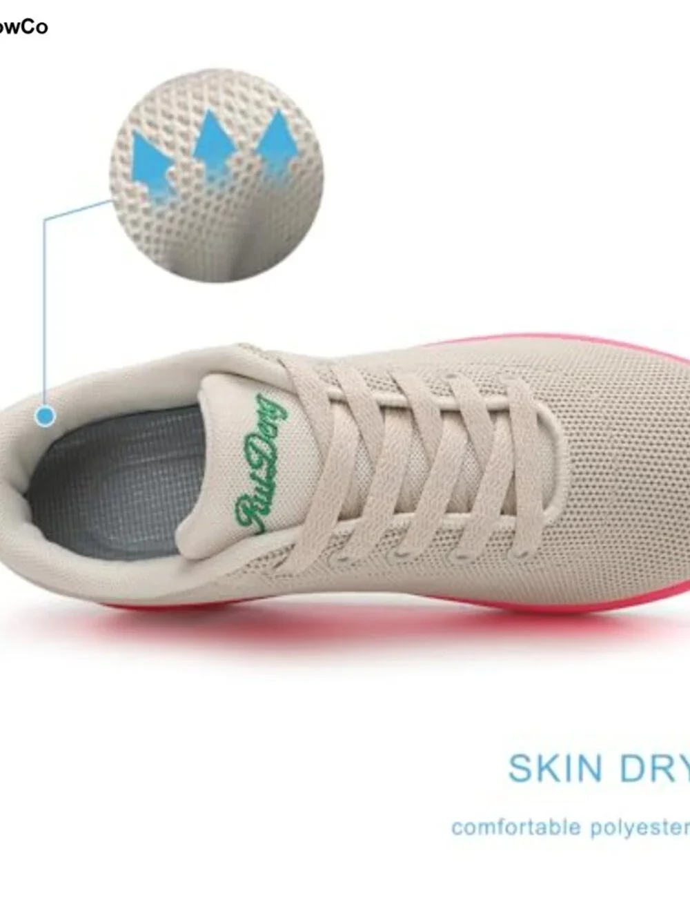 Women's Platform Sneakers Air Cushion Slip-On Walking Shoes Comfortable All Day